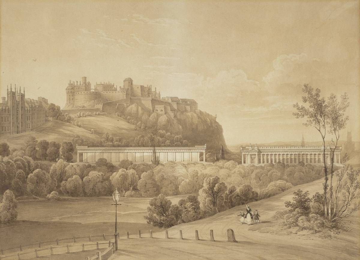 Visionary Proposal for the National Gallery of Scotland The Mound Edinburgh William Henry Playfair National Galleries Scotland