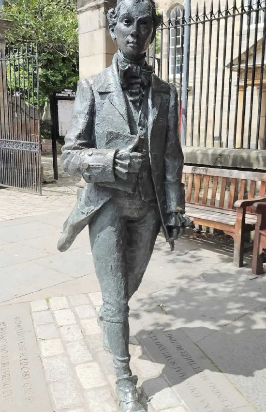 Robert Fergusson Statue Canongate, Edinburgh